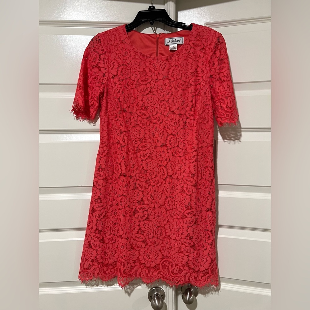 J. Howard Coral Colored Lace Dress